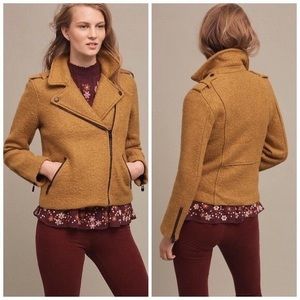 Anthropologie Mustard Yellow Moro Jacket